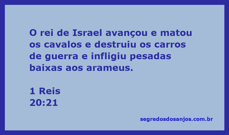 Rei de Israel derrotando os arameus, simbolizando a vitória e a estratégia militar na batalha.