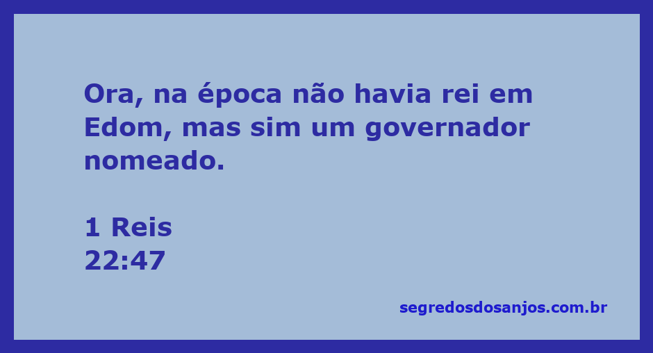 Imagem representativa da governança em Edom sem um rei, ilustrando 1 Reis 22:47.