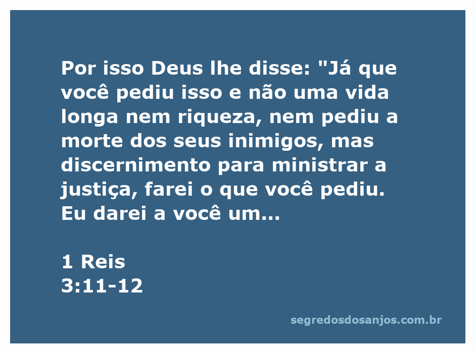 Ilustração do Rei Salomão recebendo sabedoria de Deus, representando 1 Reis 3:11-12.