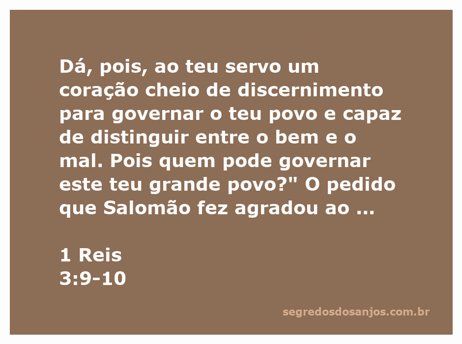 Salomão pedindo sabedoria a Deus para governar seu povo.
