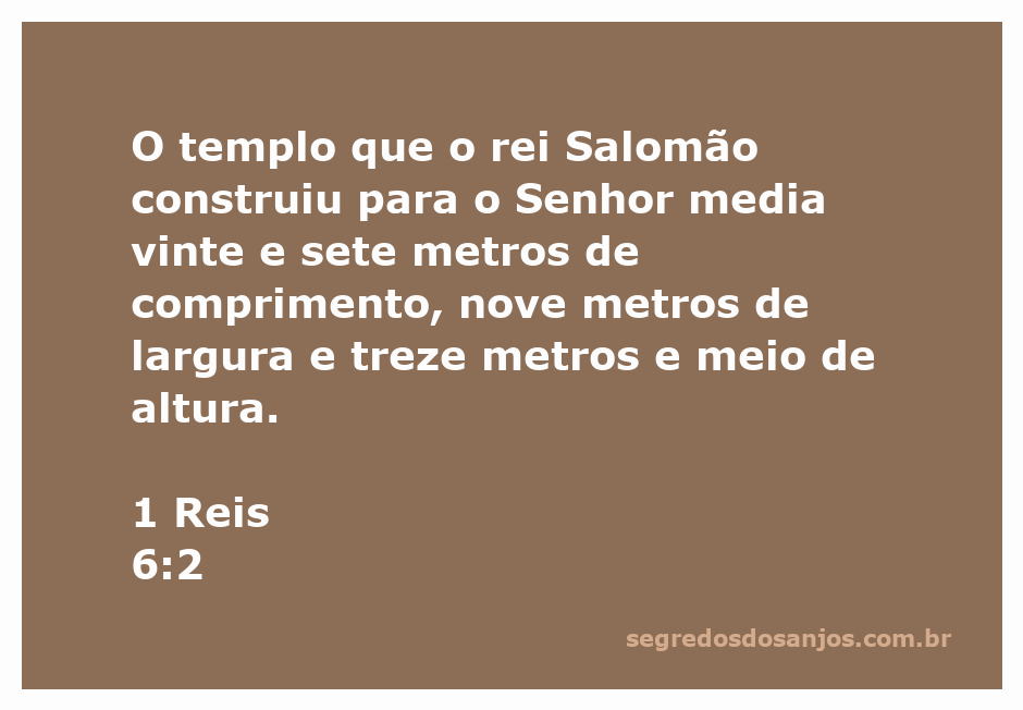 Ilustração do Templo de Salomão, mostrando suas dimensões e arquitetura impressionante.