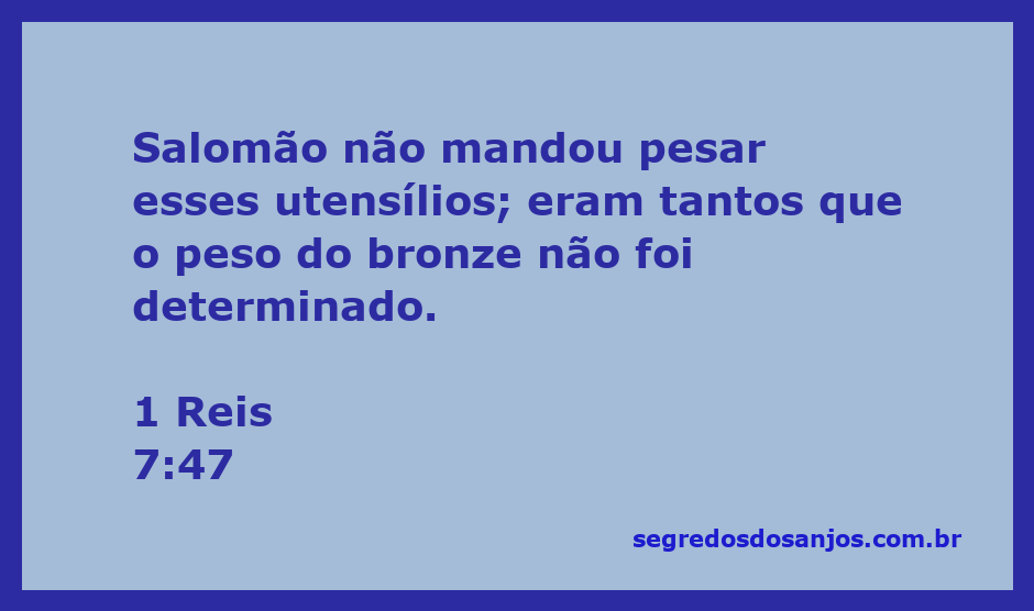 Utensílios de bronze utilizados no templo de Salomão, ilustrações artísticas representando a abundância e riqueza.