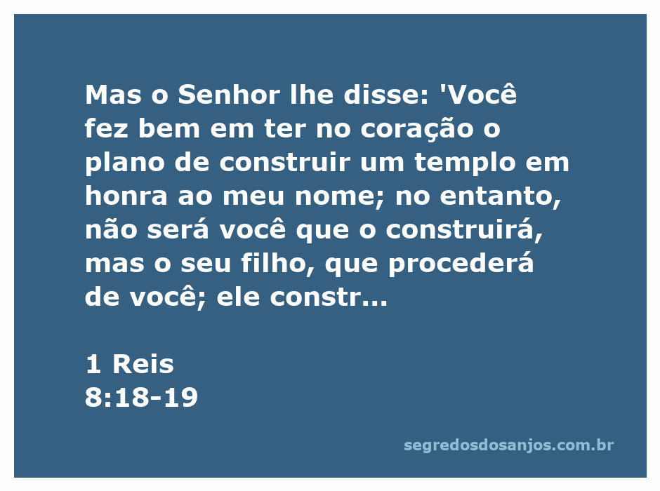 Imagem de um templo em honra a Deus, simbolizando a construção planejada por Salomão segundo a vontade do Senhor.