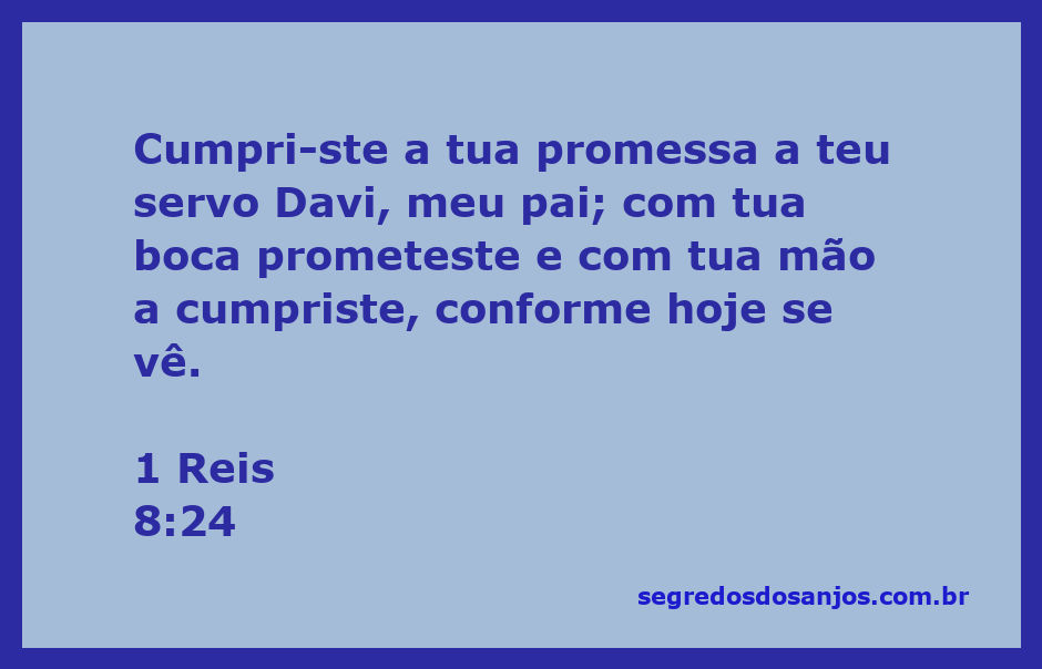 Ilustração da promessa de Deus a Davi na Bíblia, destacando a realização de sua palavra.