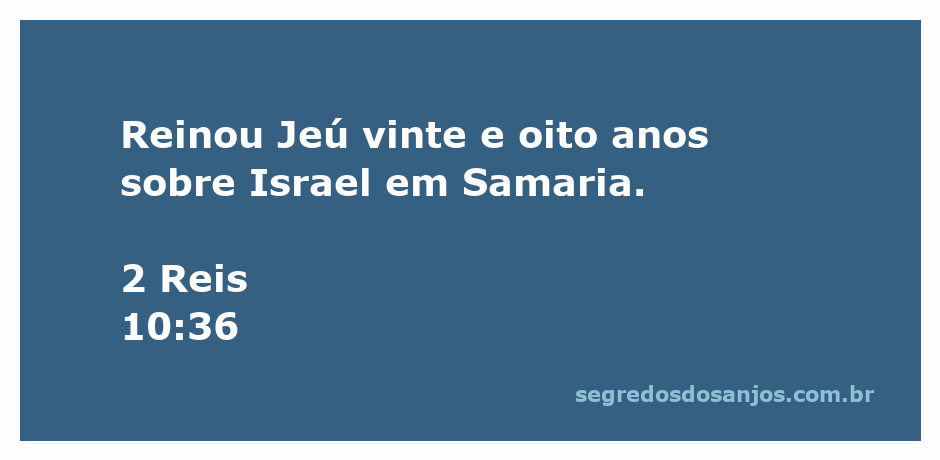 Retrato de Jeú, o rei de Israel, simbolizando seu reinado de 28 anos em Samaria.