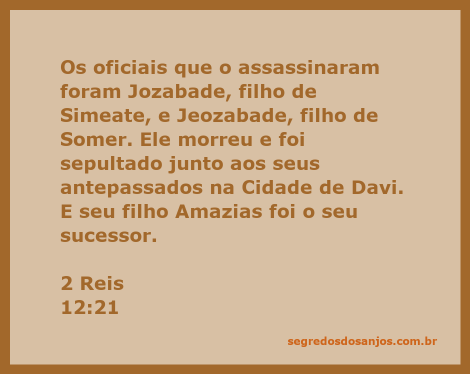 Retrato ilustrativo da morte do rei e seus sucessores em contexto bíblico.