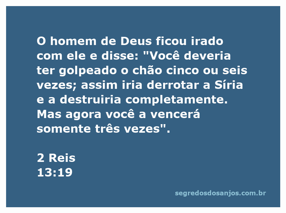 Ilustração do profeta Elizeu instruindo o rei Joás sobre a derrota da Síria.