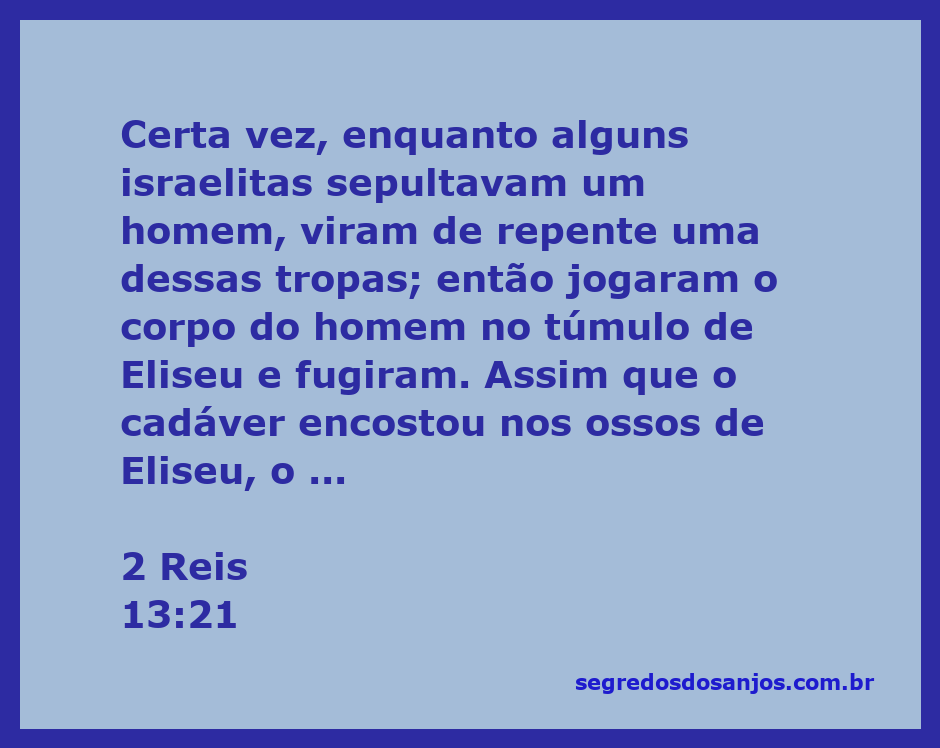 Imagem representativa da ressurreição de um homem ao tocar os ossos do profeta Eliseu, conforme descrito em 2 Reis 13:21.