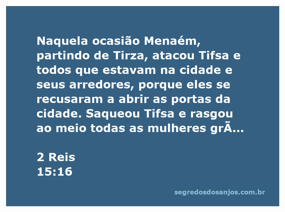 Ilustração histórica da conquista de Tifsa por Menaém, representando a batalha e o saque da cidade.