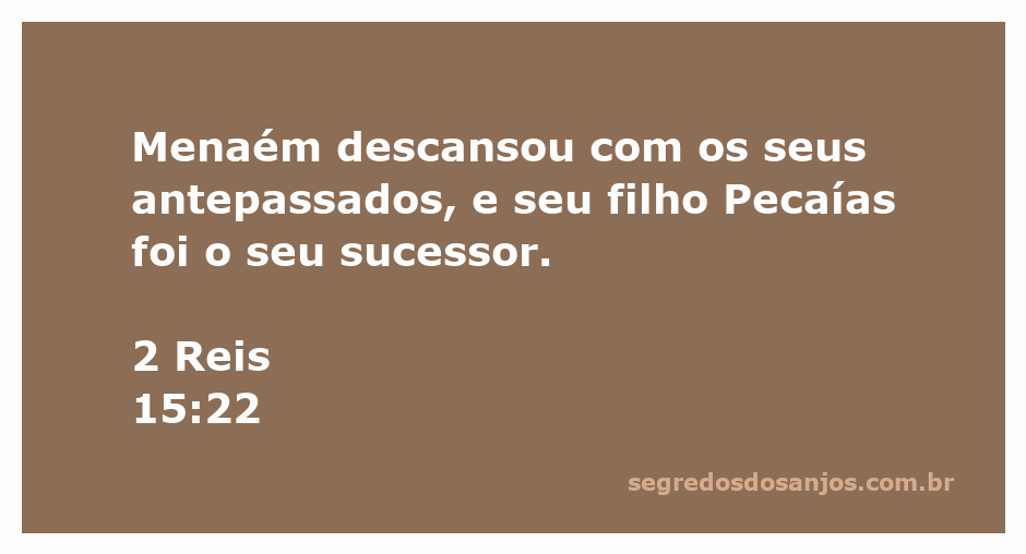 Imagem representativa de Menaém, rei de Israel, com seu filho Pecaías, simbolizando a sucessão real.