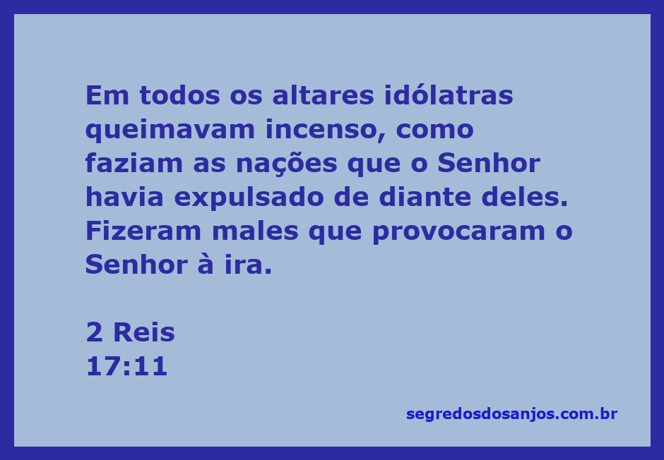 Imagem ilustrativa de altares idólatras com incenso sendo queimado, representando a idolatria mencionada em 2 Reis 17:11.
