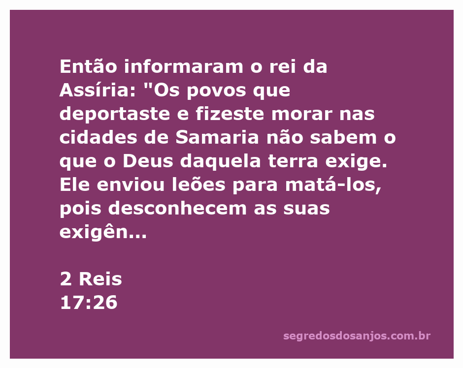 Imagem ilustrativa de leões em uma paisagem que representa a terra de Samaria, simbolizando o juízo de Deus sobre os povos deportados.
