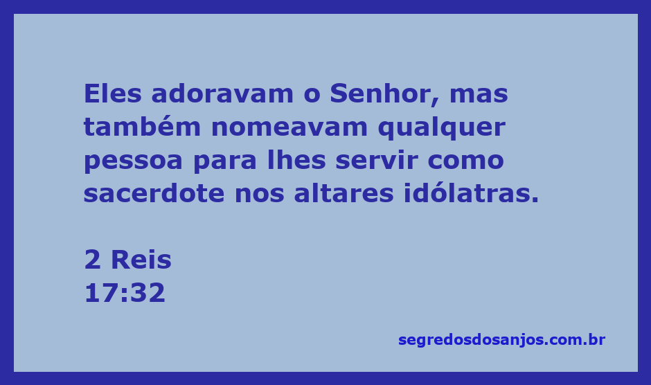Imagem representativa de um altar idólatra, simbolizando a adoração mista ao Senhor e a idolatria mencionada em 2 Reis 17:32.