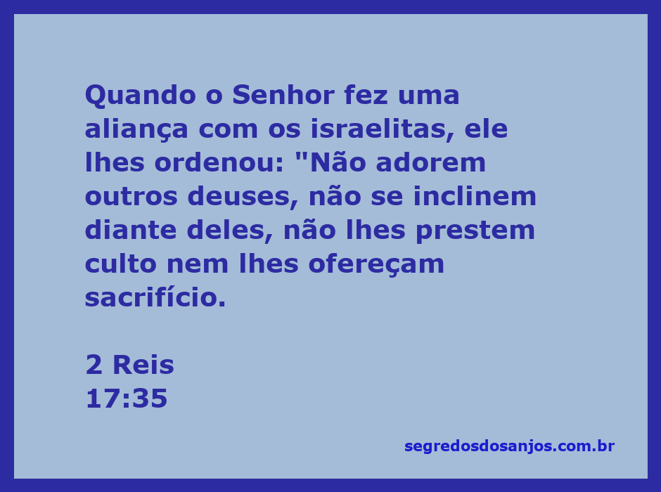 Imagem representativa da aliança de Deus com os israelitas, destacando a proibição da adoração a outros deuses.