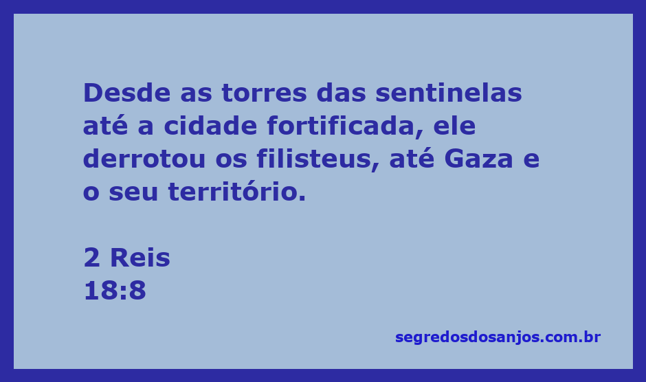 O rei Ezequias derrotando os filisteus em Gaza, representando a vitória sobre inimigos na Bíblia.