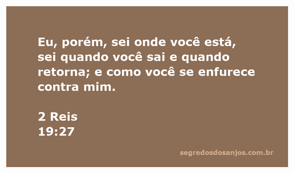 Imagem representativa da passagem de 2 Reis 19:27, destacando a vigilância e o conhecimento de Deus sobre os humanos.