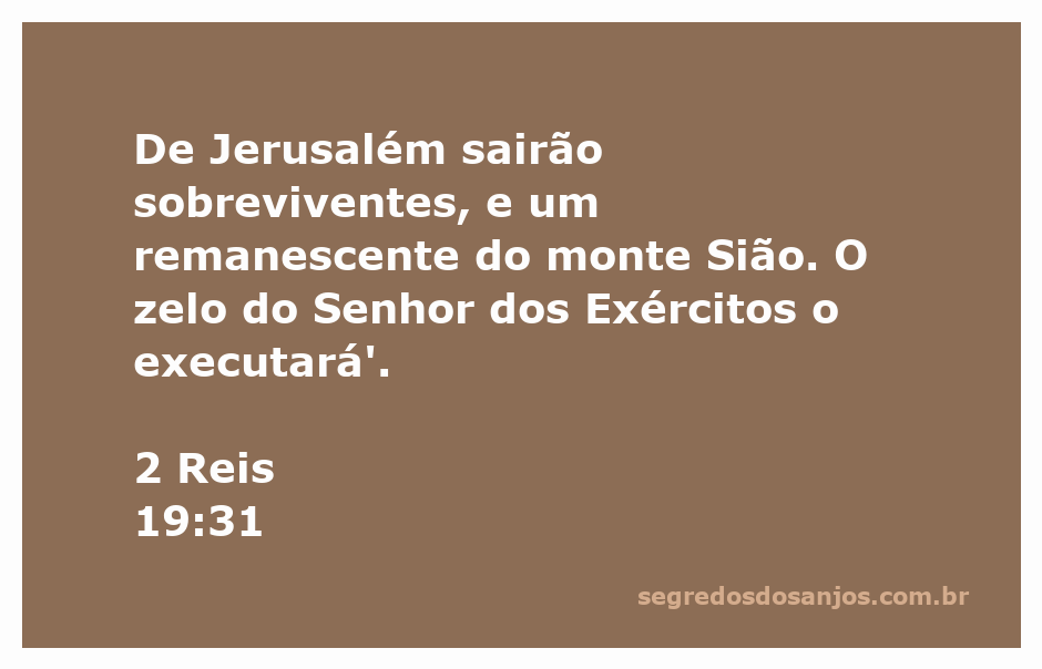 Imagem representativa de 2 Reis 19:31, simbolizando a esperança e a sobrevivência em Jerusalém.