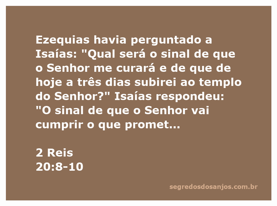 Ezequias e Isaías discutindo sobre o sinal da cura do Senhor, com uma escadaria ao fundo.