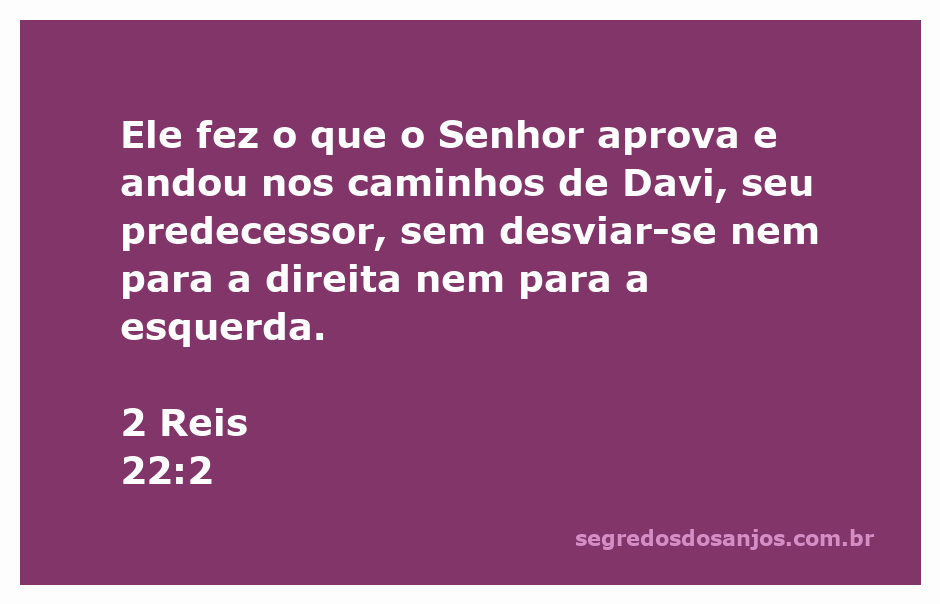 Rei Josias seguindo os caminhos de Davi, simbolizando obediência a Deus.
