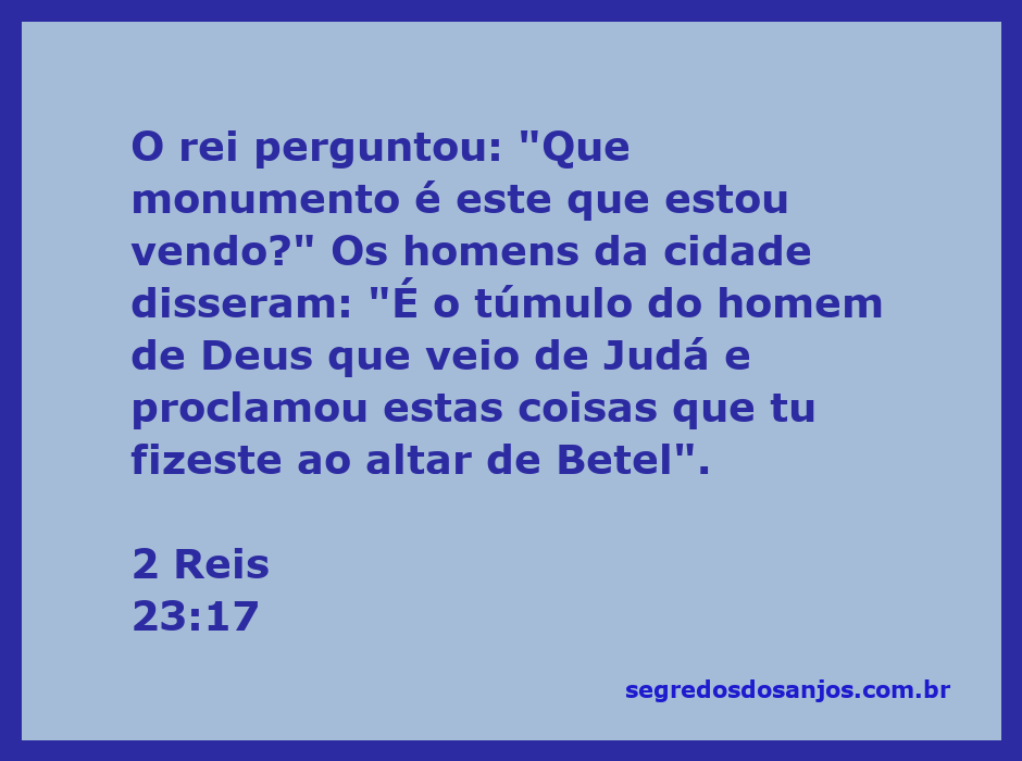 Monumento do homem de Deus em Betel, conforme descrito em 2 Reis 23:17.