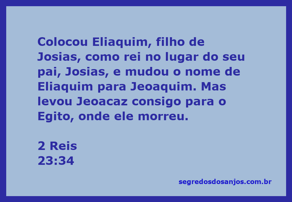 Ilustração da transição de poder em Judá, mostrando Eliaquim sendo nomeado rei como Jeoaquim após a morte de Josias.