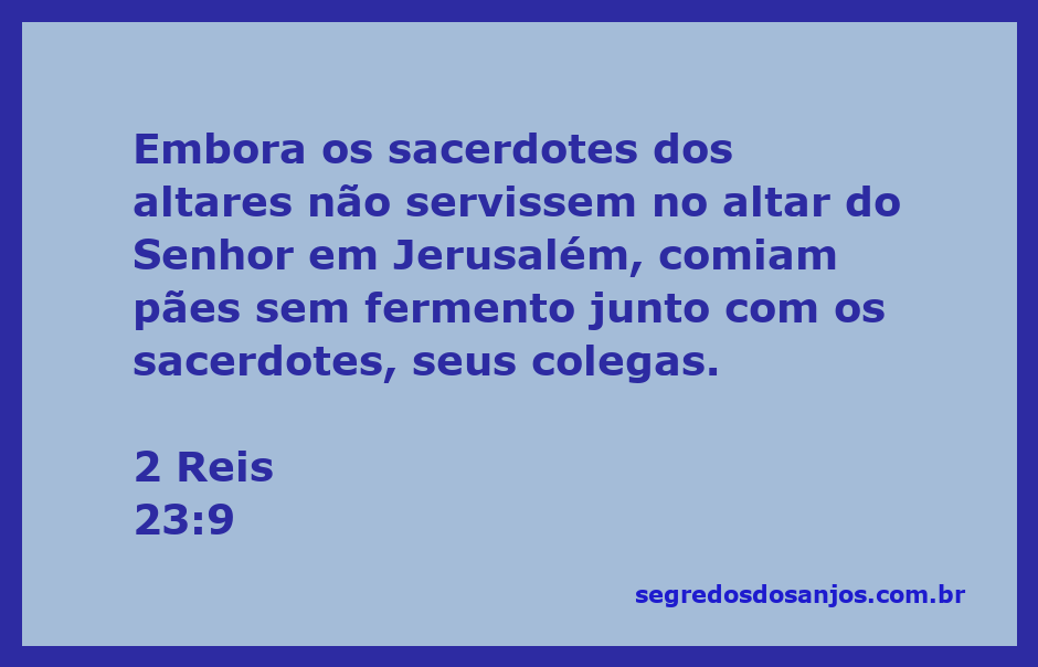 Imagem que representa os sacerdotes comendo pães sem fermento, simbolizando a prática religiosa mencionada em 2 Reis 23:9.