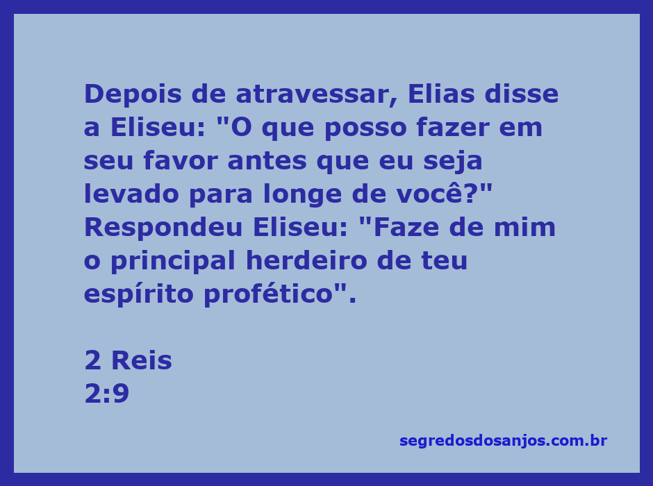 Elias e Eliseu conversando antes da ascensão de Elias ao céu.