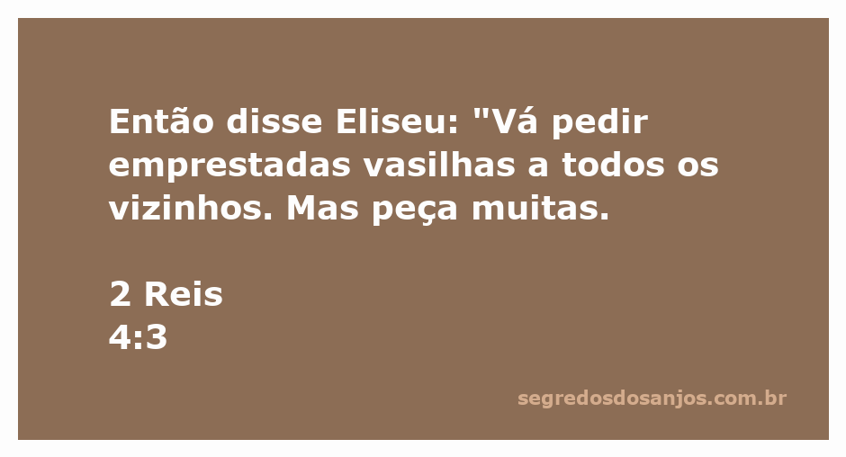 Imagem de Eliseu orientando uma mulher a coletar vasilhas emprestadas de seus vizinhos.