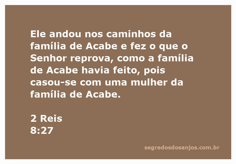 Ilustração de um rei seguindo os caminhos da família de Acabe, simbolizando a desobediência aos mandamentos de Deus.
