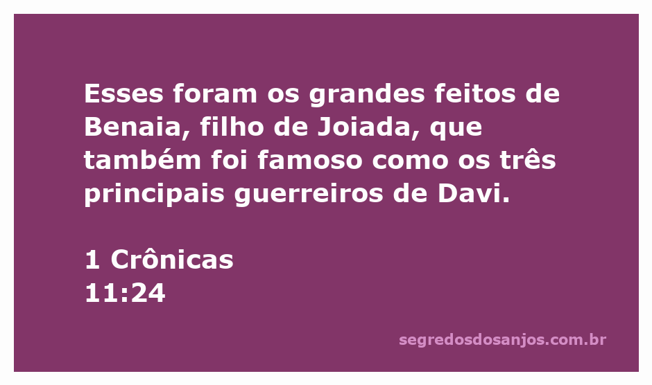 Benaia, filho de Joiada, destacado guerreiro de Davi, em uma ilustração que representa seus grandes feitos.