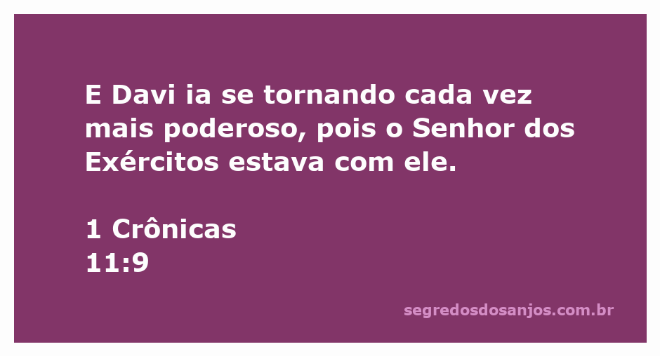 Davi se fortalece com a ajuda do Senhor dos Exércitos
