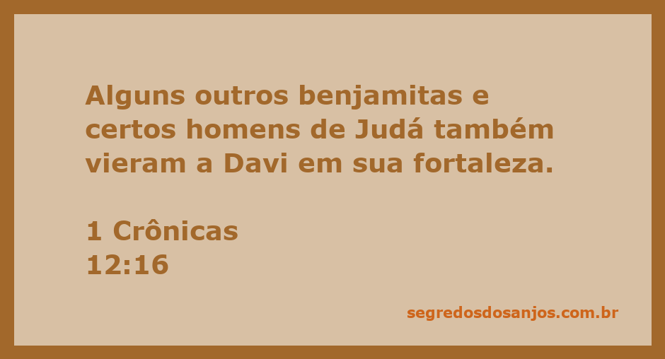 Ilustração de homens de Judá e Benjamim se unindo a Davi em sua fortaleza