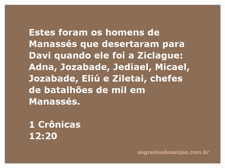 Homens de Manassés que se juntaram a Davi em Ziclague