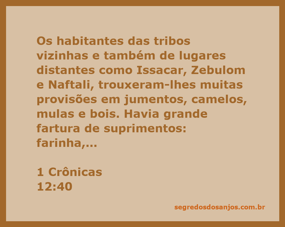 Imagem de uma celebração em Israel com provisões abundantes como jumentos, camelos, e alimentos variados.