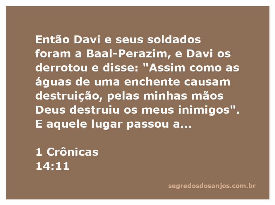 Davi derrotando seus inimigos em Baal-Perazim, simbolizando a intervenção divina.