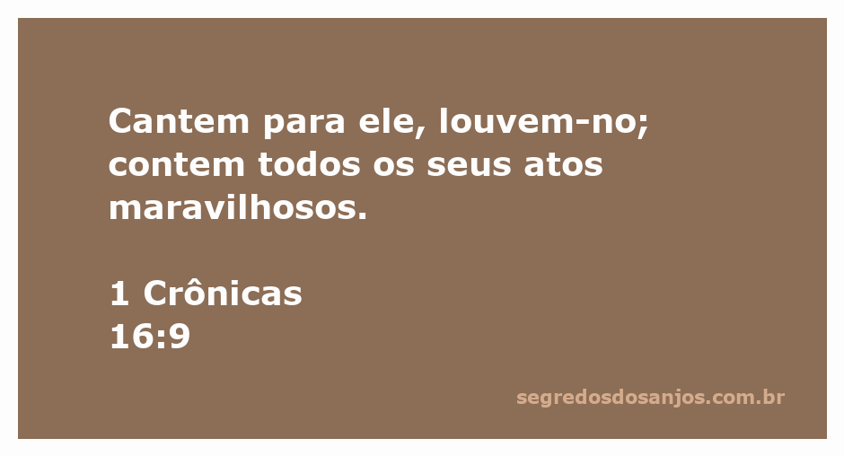 Imagem de pessoas louvando e adorando, simbolizando o versículo de 1 Crônicas 16:9 que fala sobre cantar e louvar a Deus.