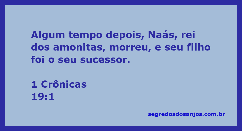 Imagem representativa da morte de Naás, rei dos amonitas, e a transição de poder para seu filho.