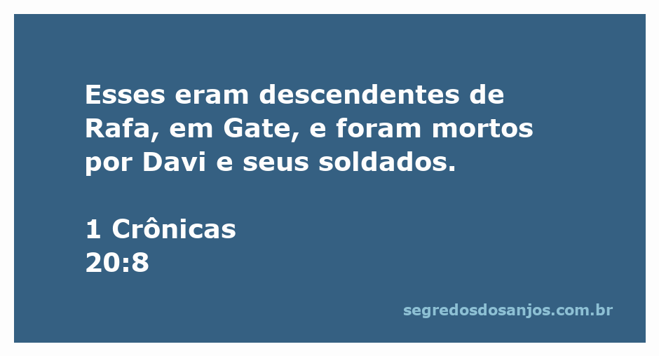 Imagem representando a vitória de Davi sobre os descendentes de Rafa em Gate.
