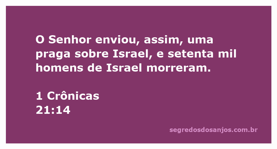 Imagem representativa da praga enviada por Deus em 1 Crônicas 21:14, ilustrando a devastação em Israel.