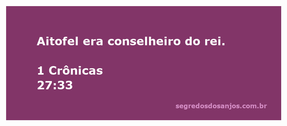 Imagem representativa de Aitofel, conselheiro do rei, em um cenário bíblico
