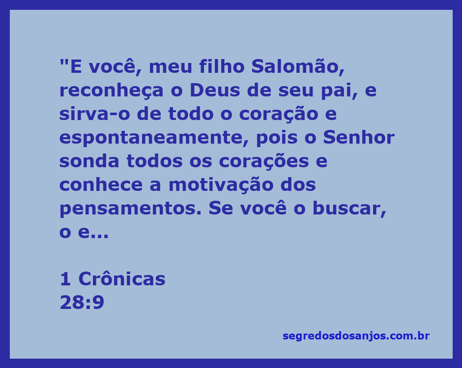 Salomão sendo instruído por seu pai Davi sobre a importância de servir a Deus de todo o coração.
