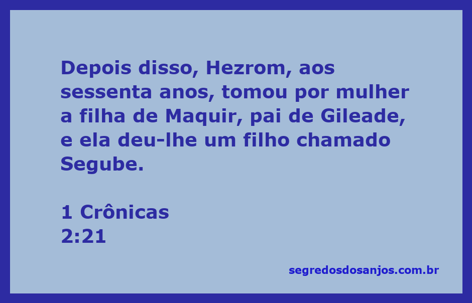Hezrom se casando com a filha de Maquir, pai de Gileade, representando um momento significativo na genealogia de Israel.