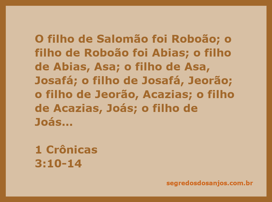 Genealogia dos reis de Judá, destacando a linhagem de Salomão até Josias.