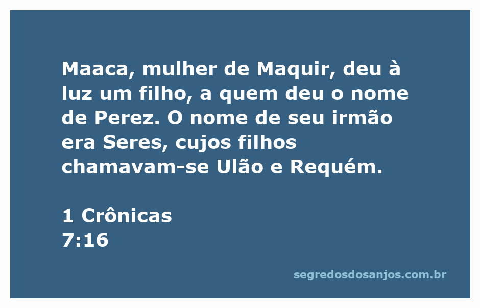 Representação de Maaca, esposa de Maquir, com seus filhos Perez e Seres, na Bíblia.