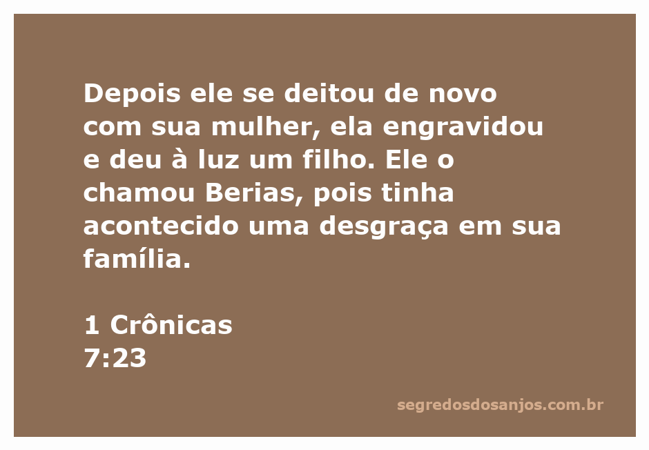 Imagem representativa da passagem de 1 Crônicas 7:23, mostrando um homem e uma mulher em um contexto familiar.