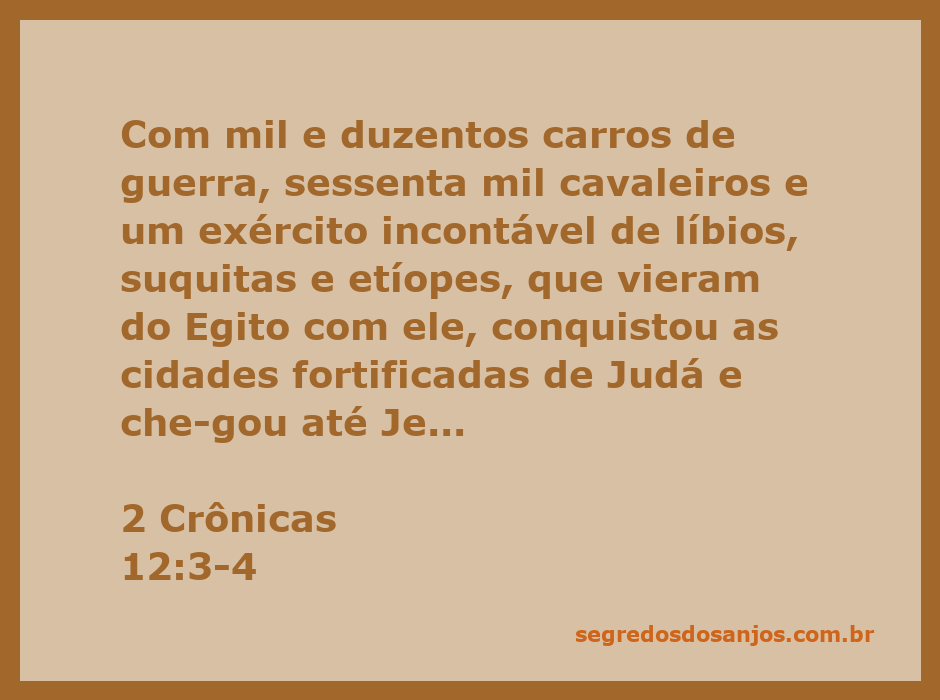 Reprodução artística da conquista de Jerusalém por um rei egípcio com um exército numeroso.