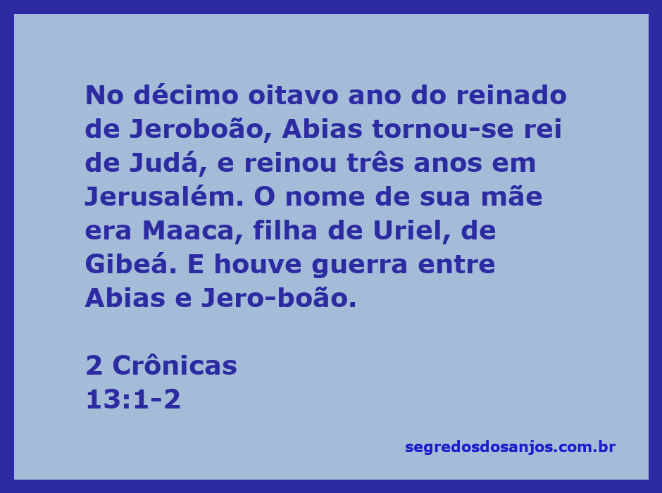 Rei Abias de Judá em batalha contra Jeroboão
