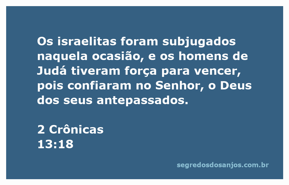 Imagem representativa de Judá vencendo os israelitas com a ajuda de Deus.