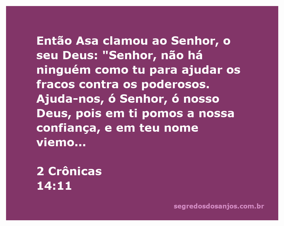 Ilustração de Asa clamando ao Senhor em busca de ajuda contra um exército poderoso.