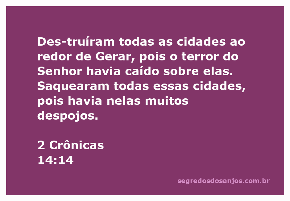 Cenas de destruição das cidades ao redor de Gerar, simbolizando o terror do Senhor conforme descrito em 2 Crônicas 14:14.